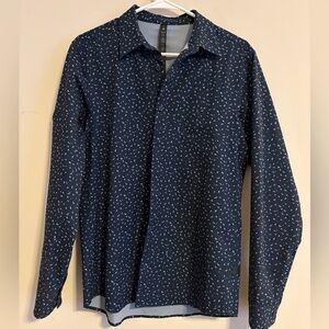 Lululemon Athletica Blue Shirt with White Accents
